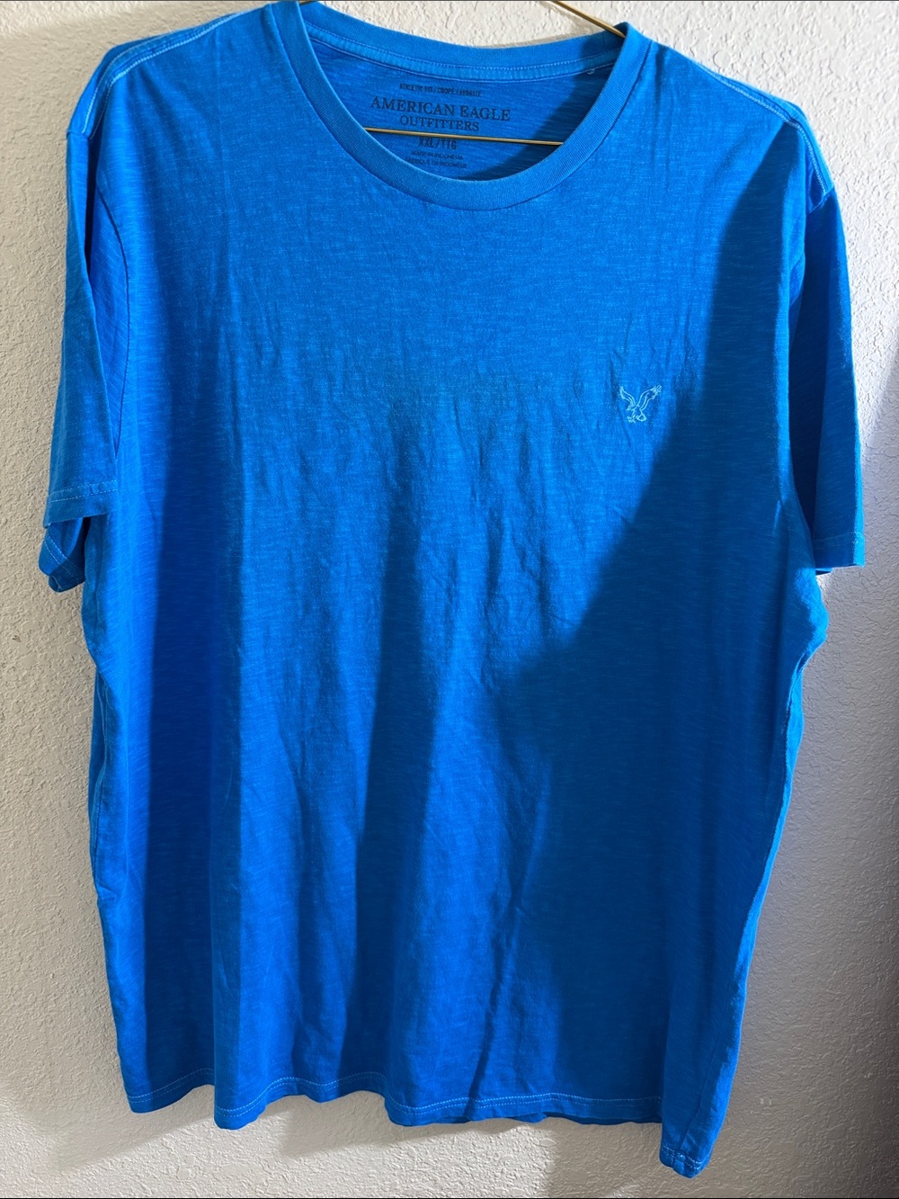 American Eagle Outfitters Men’s Bright Blue Short Sleeve Crew Tee